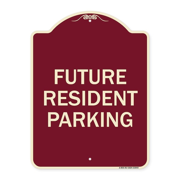Signmission Reserved Parking Future Resident Parking Heavy-Gauge Aluminum Sign, 24" x 18", BU-1824-23049 A-DES-BU-1824-23049 - main